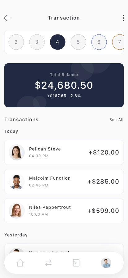 Swift Transfer Mobile App UI Kit - Screenshot 4