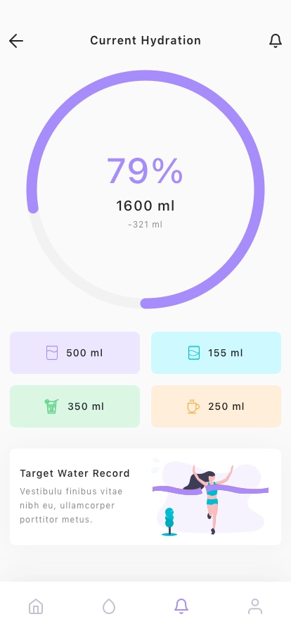 AI Water Tracker Mobile App UI Kit - Screenshot 3