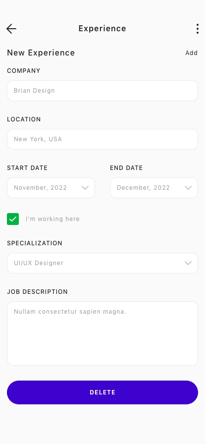Job Finder Mobile App UI Kit - Screenshot 5