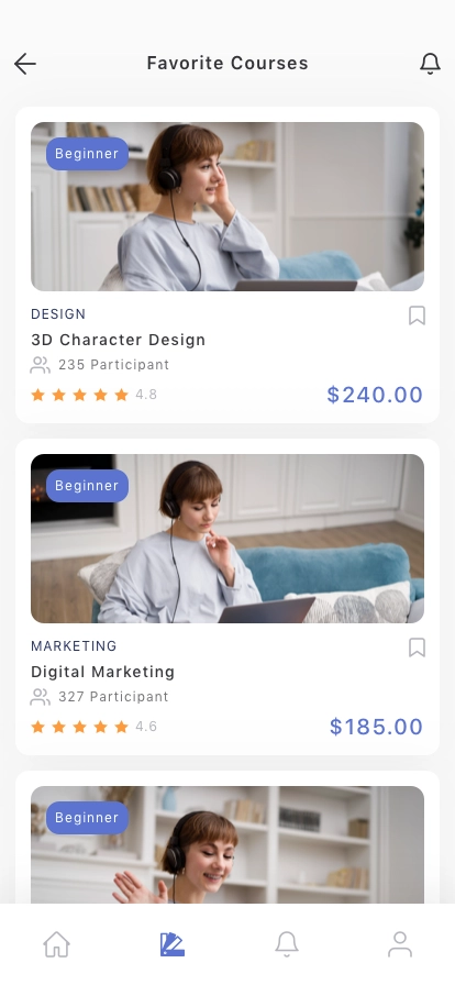 Education Mobile App UI Kit - Screenshot 2