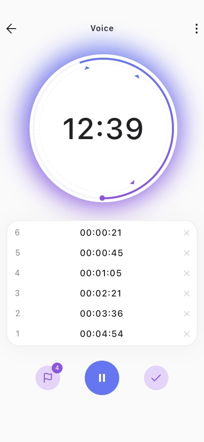 AI Audio Recording Mobile App UI Kit - Screenshot 1