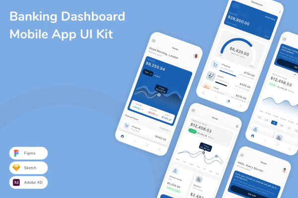Banking Dashboard Mobile App UI Kit