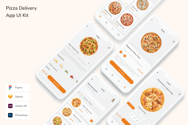 Pizza Delivery App UI Kit