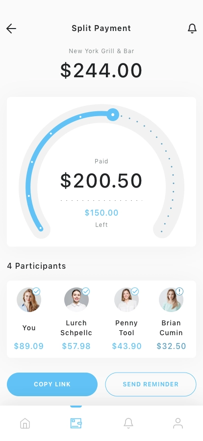 Payment Splitting Mobile App UI Kit - Screenshot 3