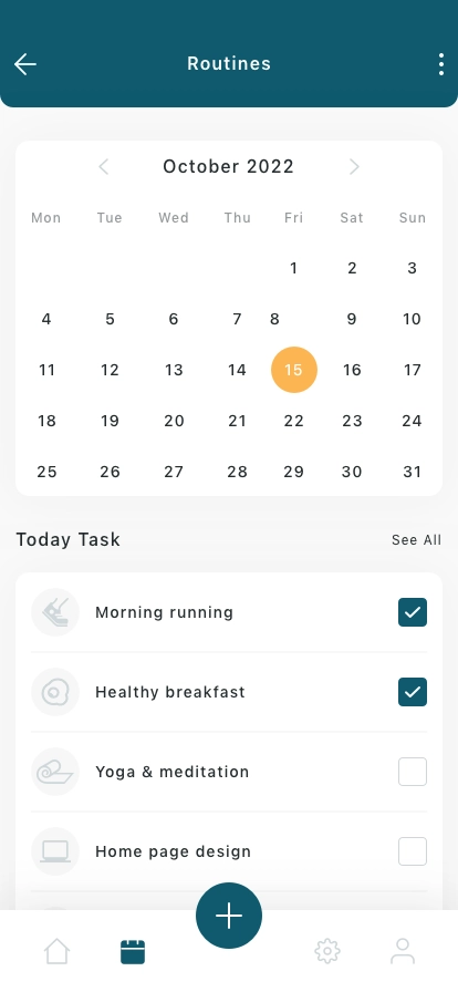 Productivity & Pomodoro Mobile App UI Kit - Screenshot 2