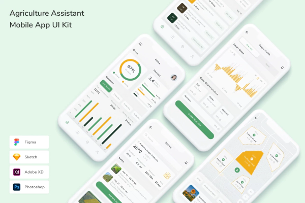 Agriculture Assistant Mobile App UI Kit