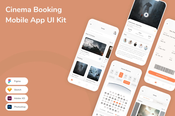 Cinema Booking Mobile App UI Kit