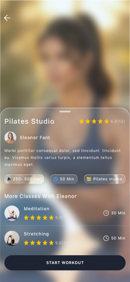 AI Fitness Training Mobile App UI Kit - Screenshot 5