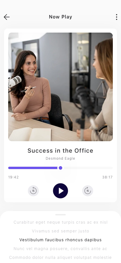 Podcast Mobile App UI Kit - Screenshot 5