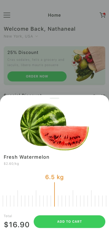 Grocery Store Mobile App UI Kit - Screenshot 3