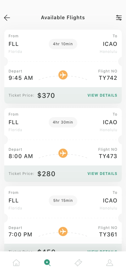 Flight Ticket Booking Mobile App UI Kit - Screenshot 2