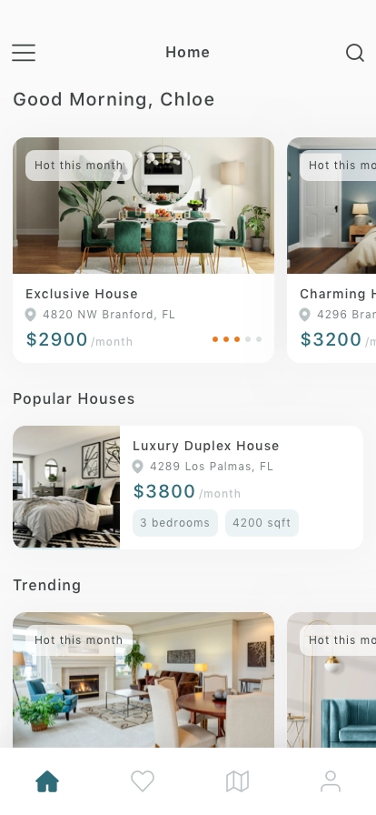 Real Estate Platform Mobile App UI Kit - Screenshot 2