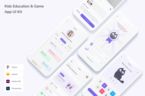 Kids Education & Game App UI Kit