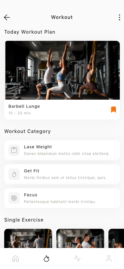AI Fitness Mobile App UI Kit - Screenshot 2