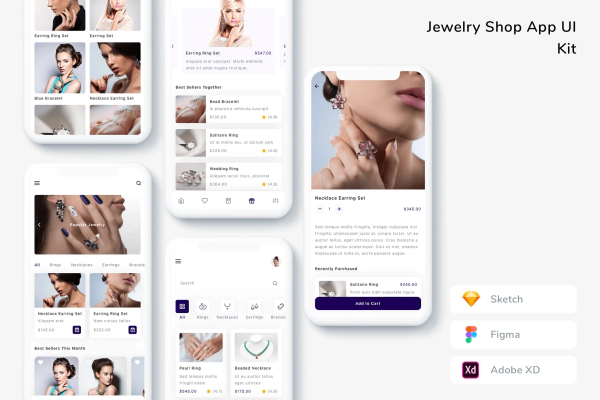Jewelry Shop App UI Kit