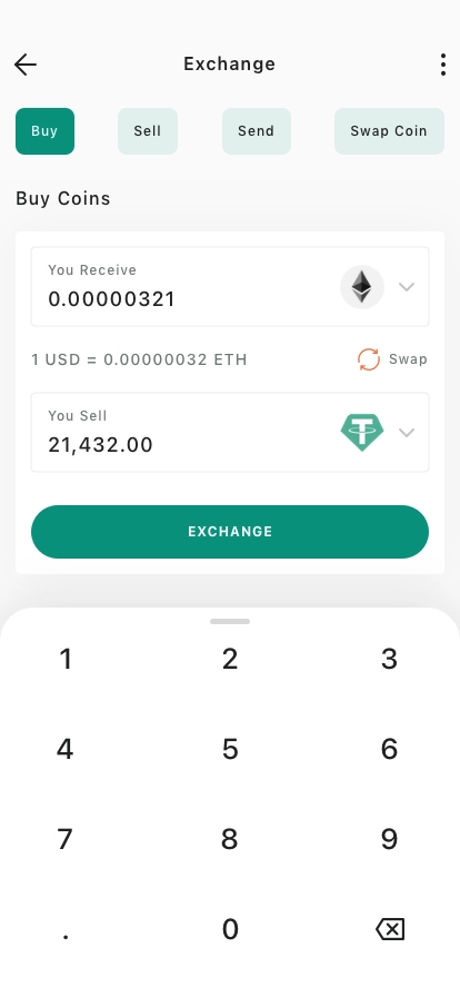 Cryptocurrency Wallet App UI Kit - Screenshot 3