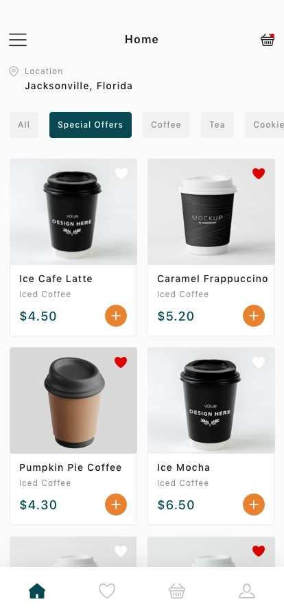 Coffee Shop Mobile App UI Kit - Screenshot 3