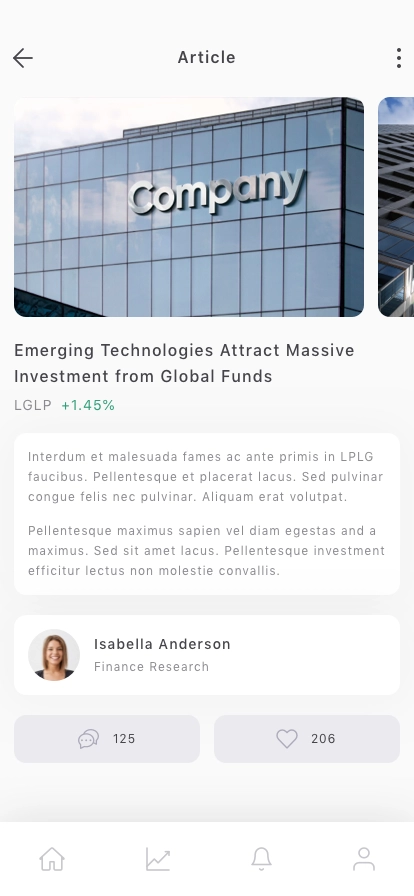 Investment Mobile App UI Kit - Screenshot 5