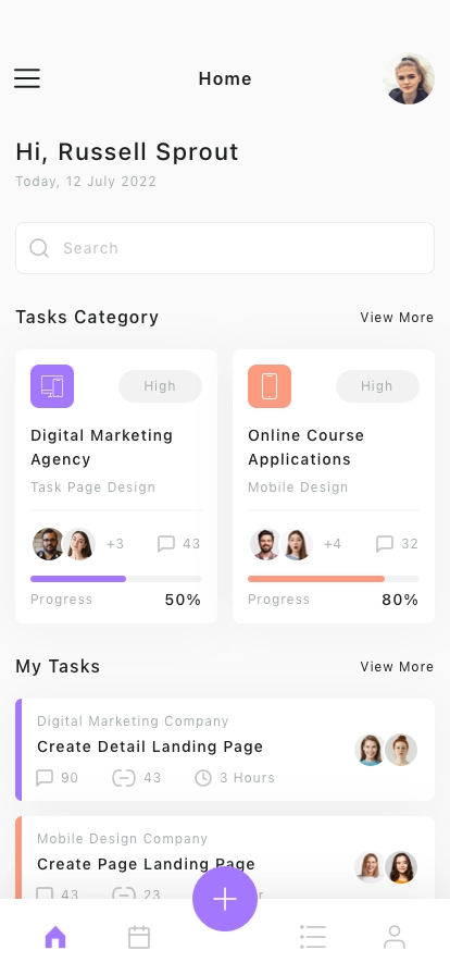 Task Management Mobile App UI Kit - Screenshot 3