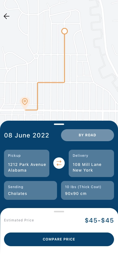 Parcel Tracking Mobile App UI Kit - Screenshot 3