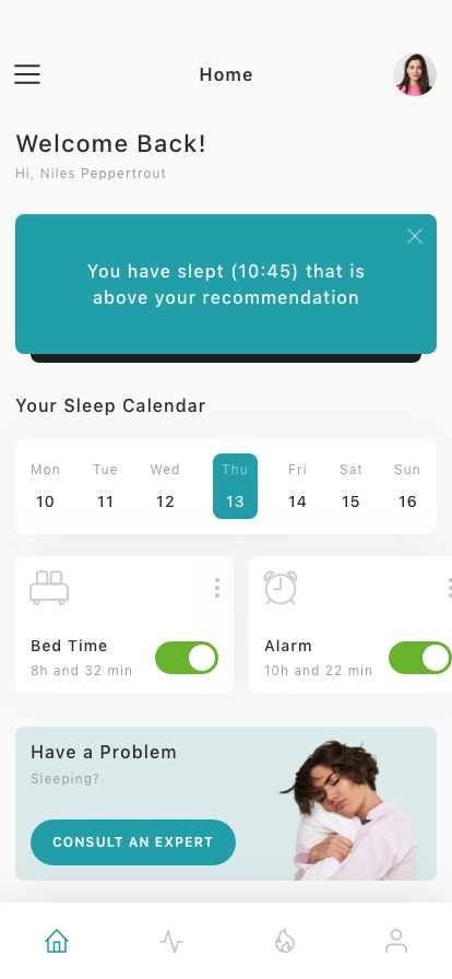 Health & Fitness Tracker Mobile App UI Kit - Screenshot 1