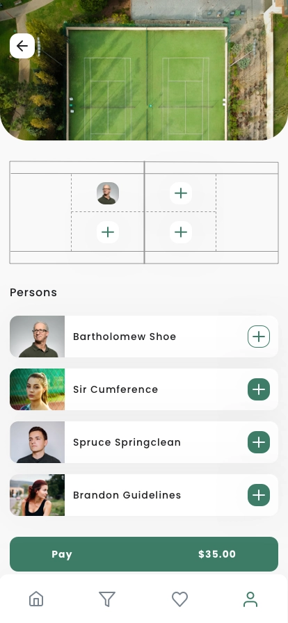 Tennis Court Finder & Booking App UI Kit - Screenshot 3