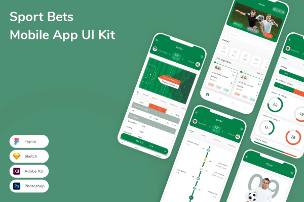 Sport Bets Mobile App UI Kit