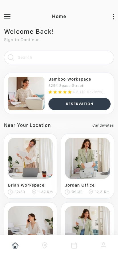 Workspace Finder Mobile App UI Kit - Screenshot 3