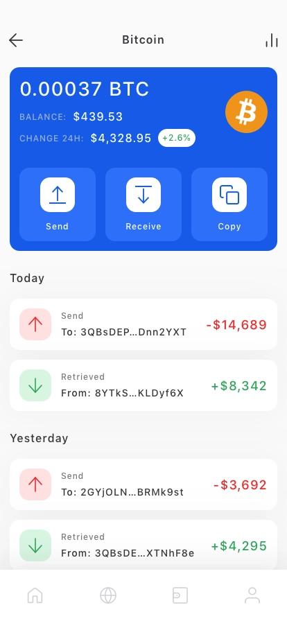 Crypto Wallet Mobile App UI Kit - Screenshot 5