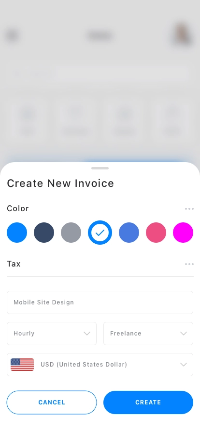 Invoice Management Mobile App UI Kit - Screenshot 2