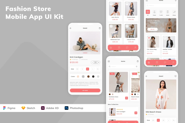 Fashion Store Mobile App UI Kit