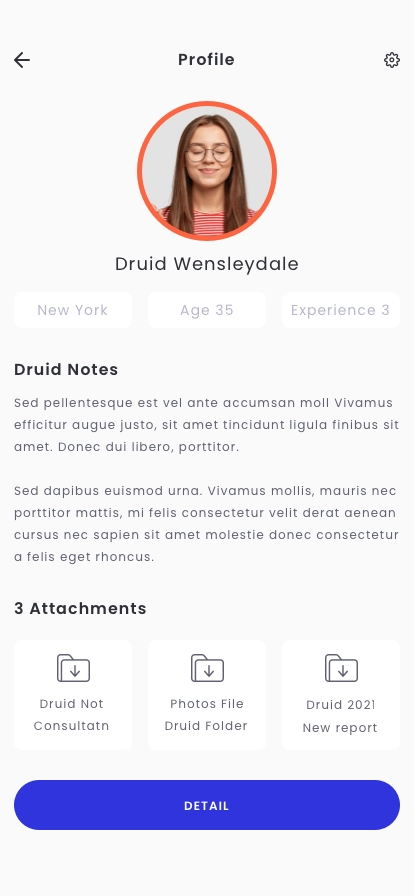 Profile Cards App UI Kit - Screenshot 3