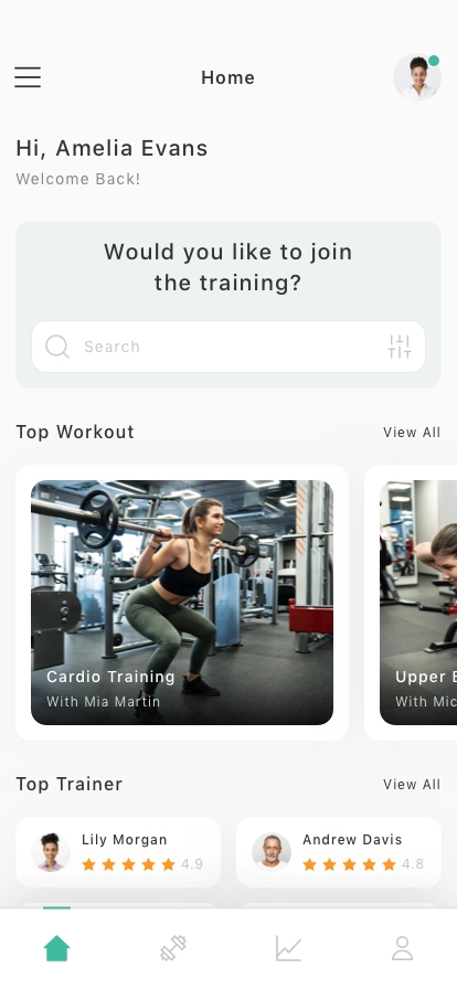 Fitness Mobile App UI Kit - Screenshot 1