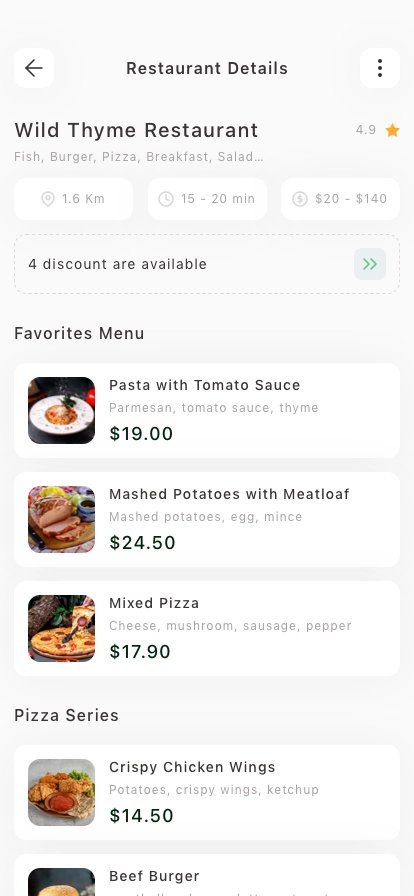 Food Order Mobile App UI Kit - Screenshot 3