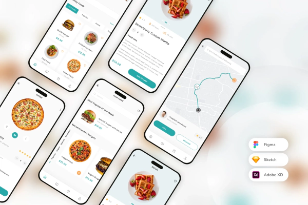 Food Delivery Service Mobile App UI Kit