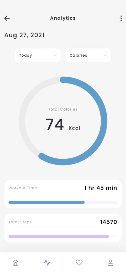 Fitness & Workout Tracker Mobile App UI Kit - Screenshot 5