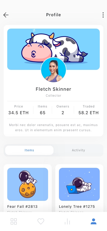 NFT Marketplace Mobile App UI Kit - Screenshot 5
