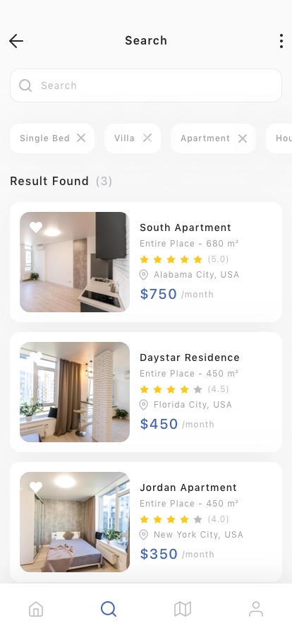 Home Rental Mobile App UI Kit - Screenshot 3