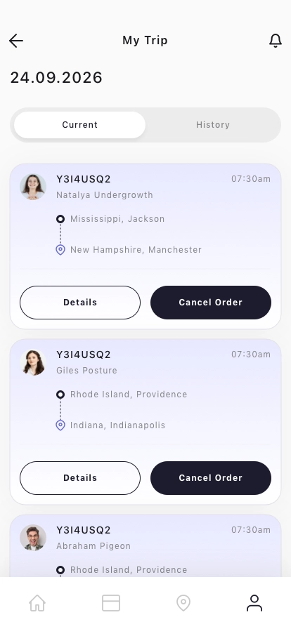 Ride Share Mobile App UI Kit - Screenshot 4