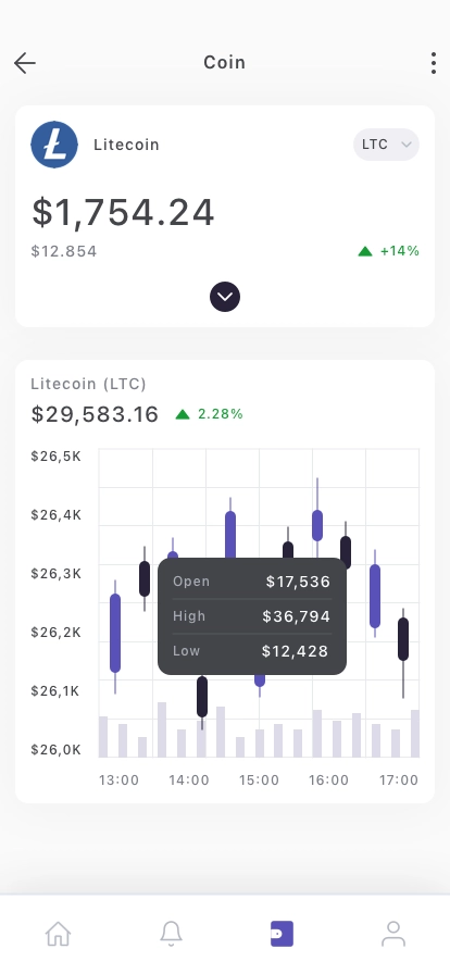 Blockchain Wallet Mobile App UI Kit - Screenshot 4