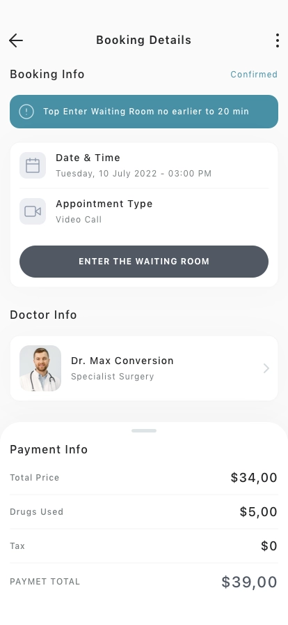 Medical Services Mobile App UI Kit - Screenshot 4