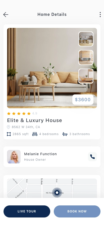 Rental Property Mobile App UI Kit - Screenshot 4