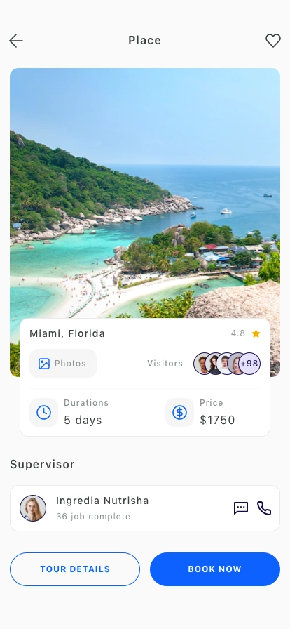 Travel & Discover Mobile App UI Kit - Screenshot 2