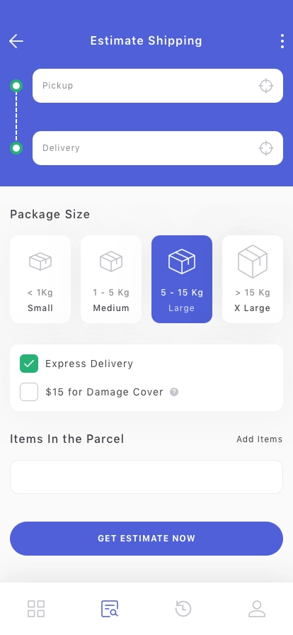 Shipping Service Mobile App UI Kit - Screenshot 1