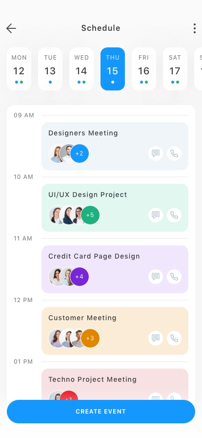 Work Tracker Mobile App UI Kit - Screenshot 3