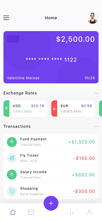 Financial Mobile App UI Kit - Screenshot 1