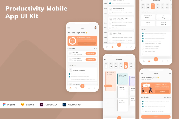 Productivity Mobile App UI Kit