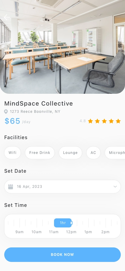 Office Booking Mobile App UI Kit - Screenshot 4