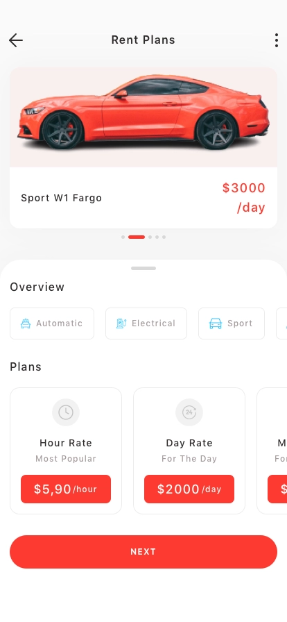 Car Rental Mobile App UI Kit - Screenshot 1