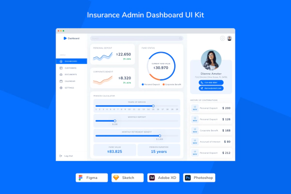 Insurance Admin Dashboard UI Kit